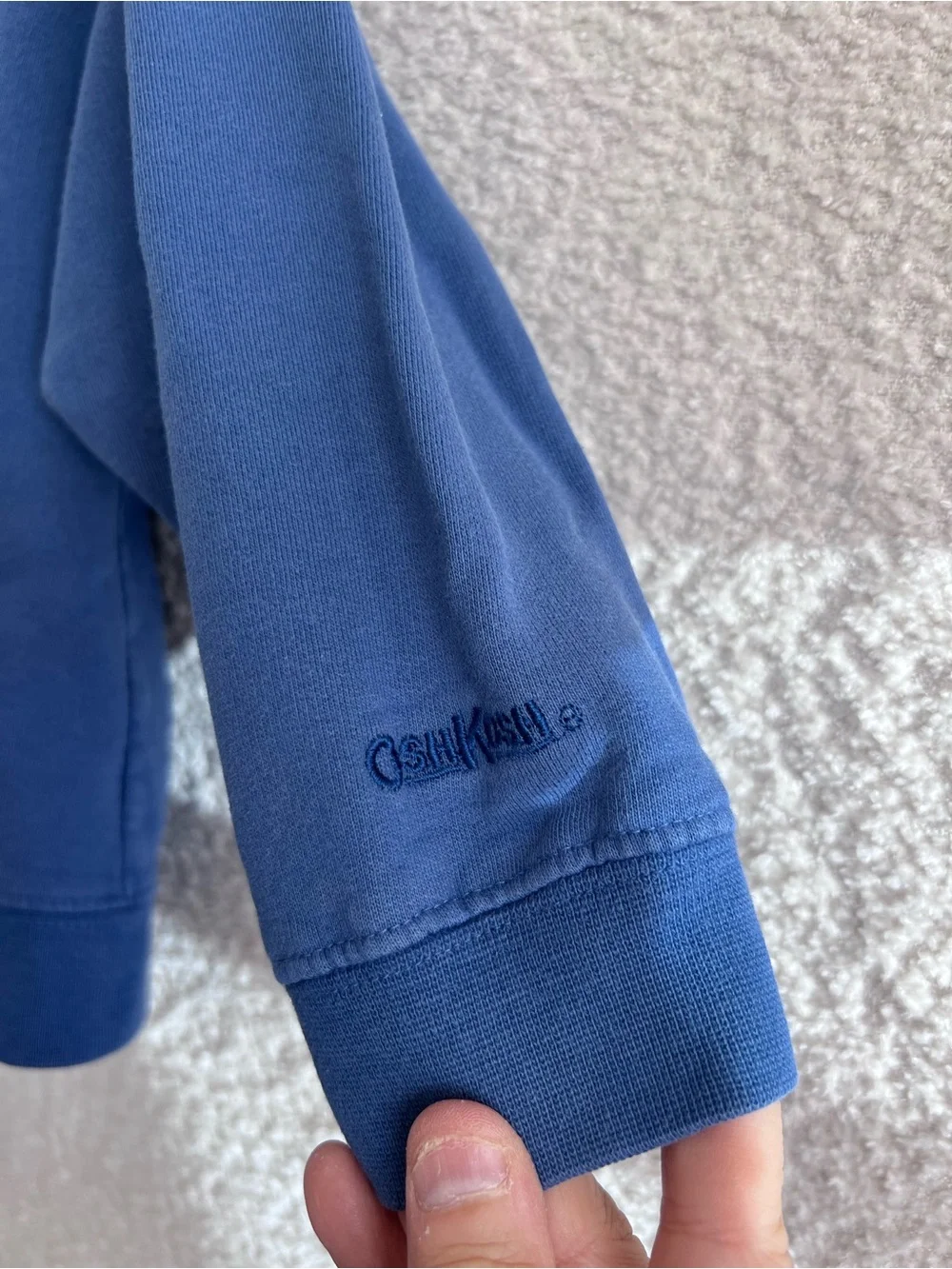 OshKosh Zip Up Vintage Toddler Sweatshirt Blue Hoodie Size‎ 4T